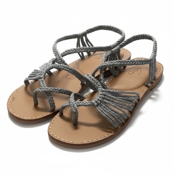 Vines Shoes - VINES Braided Blue Sandals
